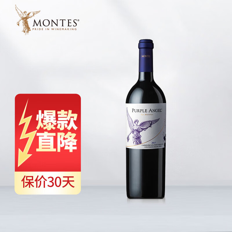 MONTES 蒙特斯 天使秘密 紫天使 空加瓜谷干型红葡萄酒 750ml ￥405.21