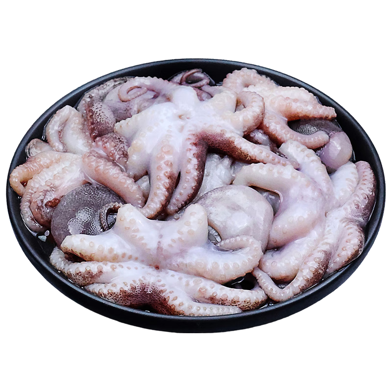 鸿顺 八爪鱼净重500g 去牙鲜活速冻小章鱼 火锅食材 生鲜