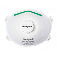 HONEYWELL 带呼气阀防护口罩 防粉尘雾霾病毒 5209 M/L FFP2 NR 1只装 €7.95(约60元)
