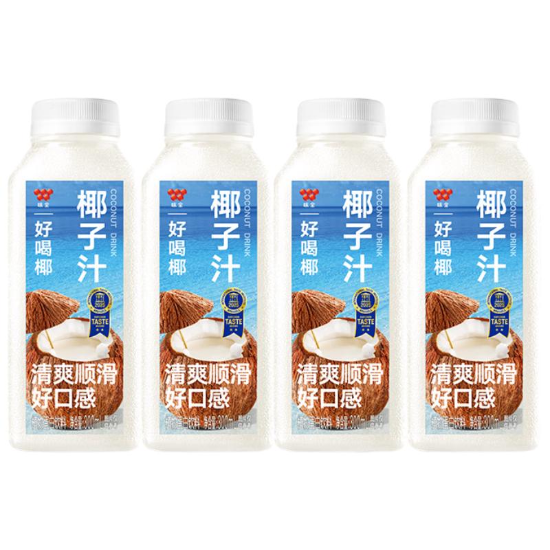 味全 好喝椰冷藏锁鲜植物蛋白饮料300ML*4瓶 手提袋 10.68元 - 86线报