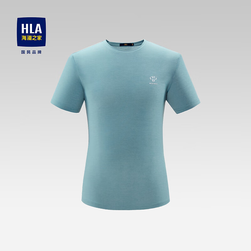 PLUS会员：HLA 海澜之家 短袖T恤男六维弹力透气凉感 38.51元包邮（需用券）