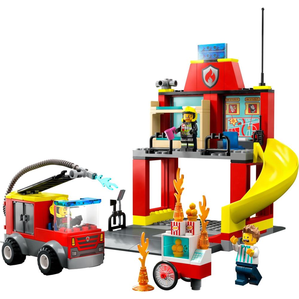 LEGO 乐高 City城市系列 60375 消防局和消防车 249元