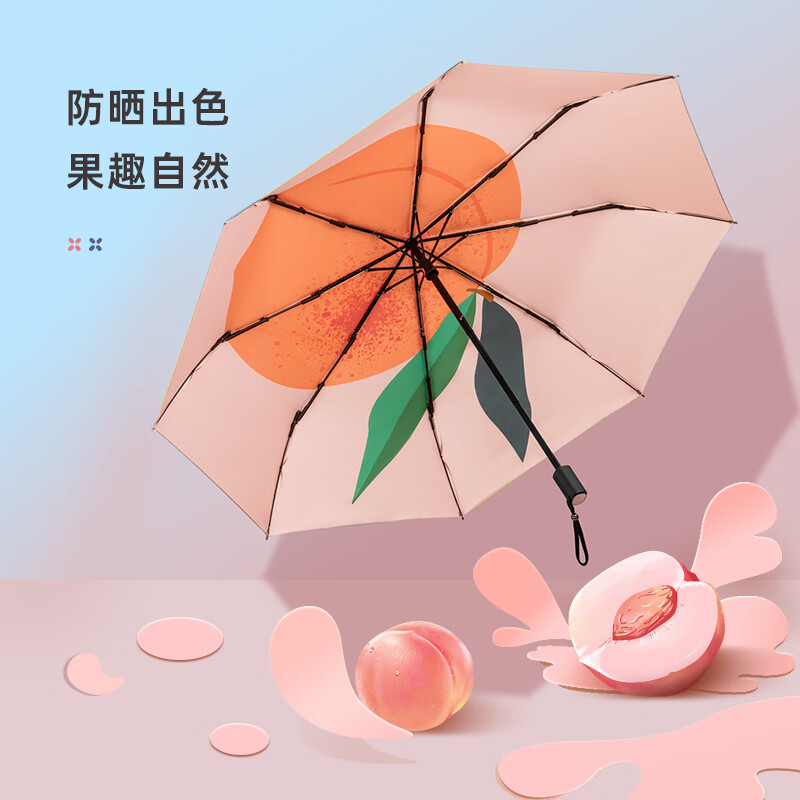 左都 ZUODU 太阳伞防晒防紫外线遮阳伞晴雨伞防晒伞女士双层折叠双人伞 维C