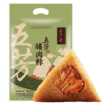 五芳斋 美味猪肉粽子 1kg （100g*10只） ￥34.5