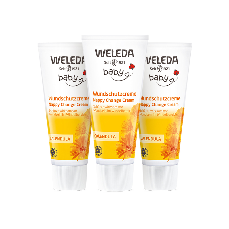 WELEDA 维蕾德 金盏花婴儿红PP专用舒缓护臀膏屁屁膏75ml*3 127.3元（需用券）