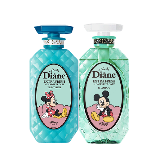 Moist Diane 黛丝恩 Diane）致美清爽去屑摩洛哥坚果油控油蓬松洗护套装450ml*2 12