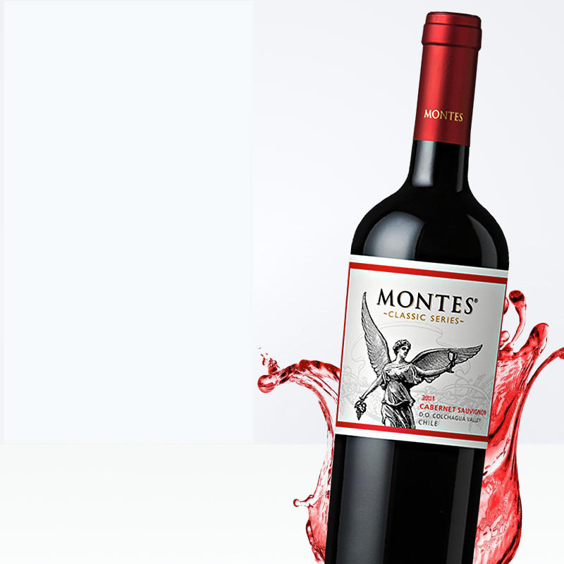 MONTES 蒙特斯 经典赤霞珠红酒葡萄酒750ml*6拜年货送礼物智利原瓶进口 348元（