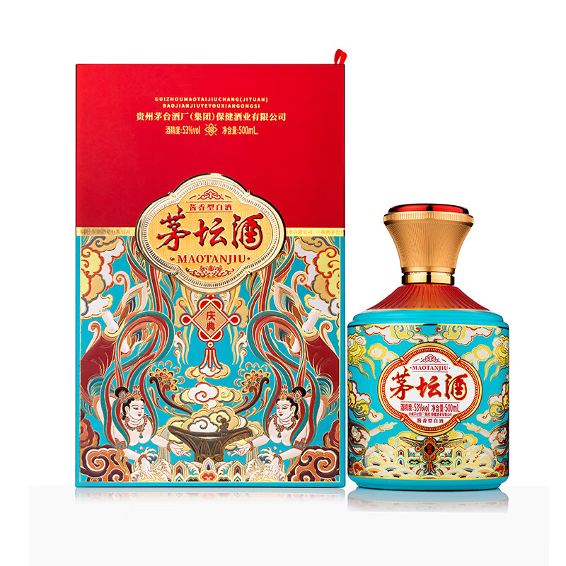 MOUTAI 茅台 茅坛庆典 53度 酱香型白酒 500ml 单瓶装 129元