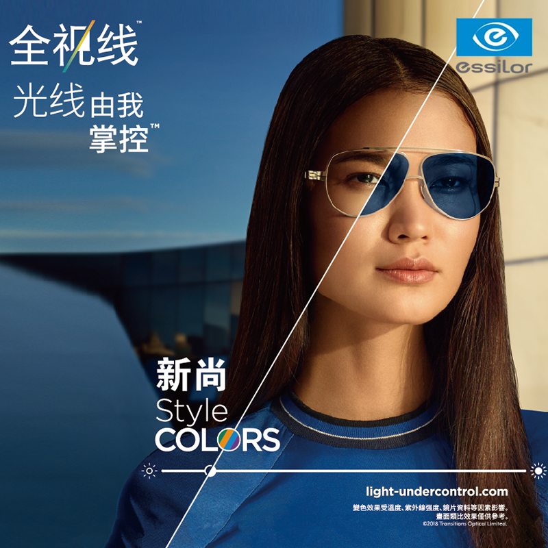 essilor 依视路 第七代全视线 1.56折射率 非球面钻晶A3膜 变灰色镜片 1片 970.8