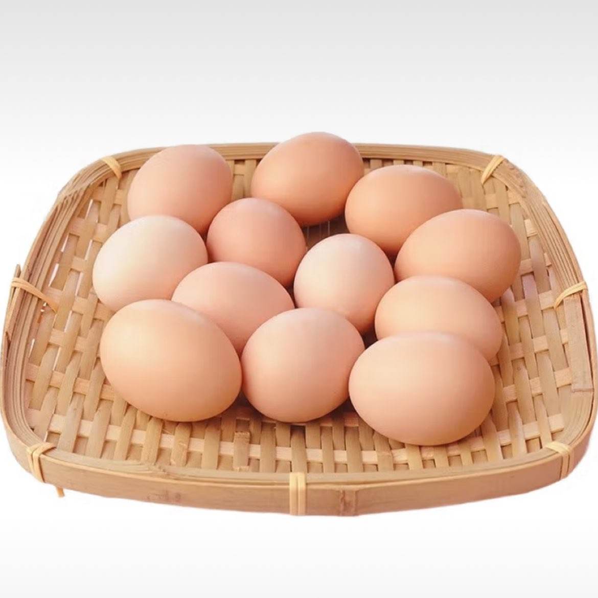 谷物鲜鸡蛋 农户散养新鲜鸡蛋 单枚50g±5 12枚（50克/枚） 3.91元(需领券)