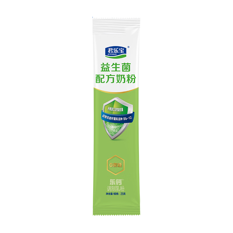 君乐宝 成人益生菌中老年奶粉 25g 1.99元