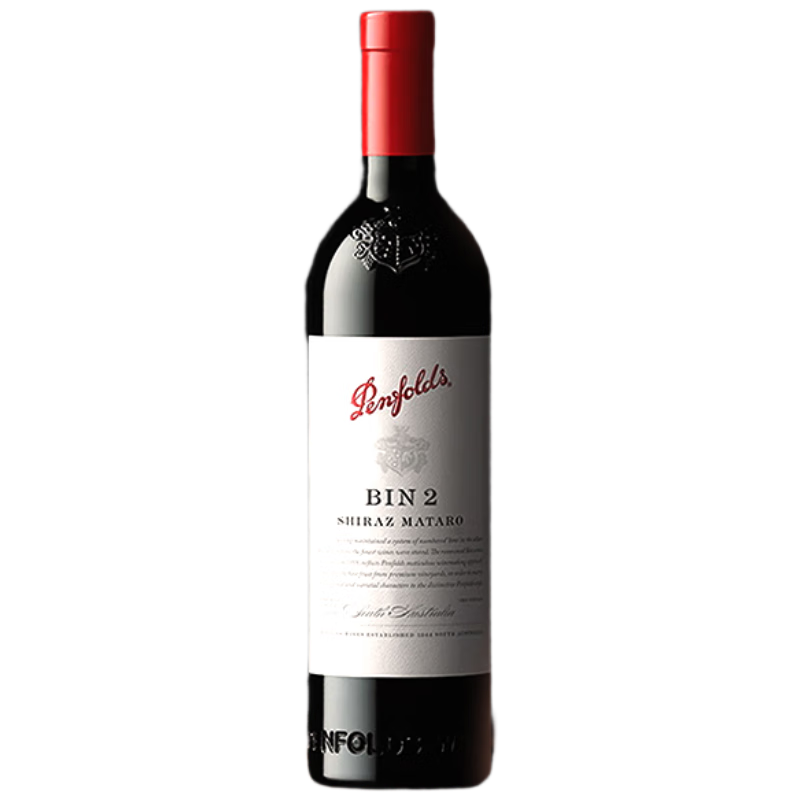 京东百亿补贴、plus会员:奔富（Penfolds）BIN2设拉子玛塔罗红葡萄酒 750ml*6瓶 