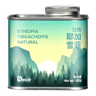 DGTOP 耶加雪菲 咖啡豆 100g 铁罐装 23.9元包邮（需用券）