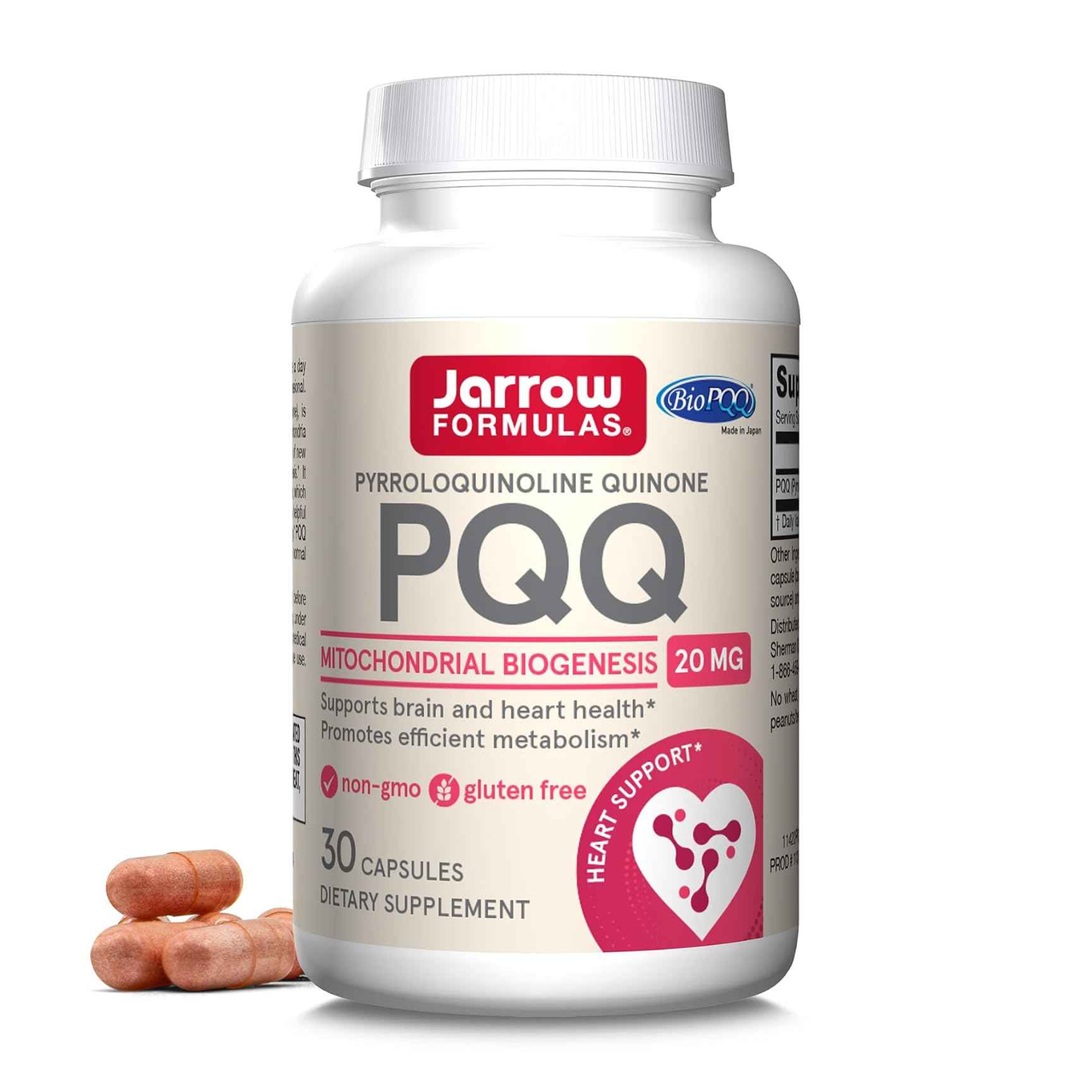 Jarrow Formulas PQQ胶囊20mg 心脏大脑代谢支持 成人复合维生素矿物质 无麸质 30粒装 到手价¥157.53 - 86线报 Jarrow Formulas PQQ胶囊20mg 心脏大脑代谢支持 成人复合维生素矿物质 无麸质 30粒装 到手价¥157.53 - 86线报