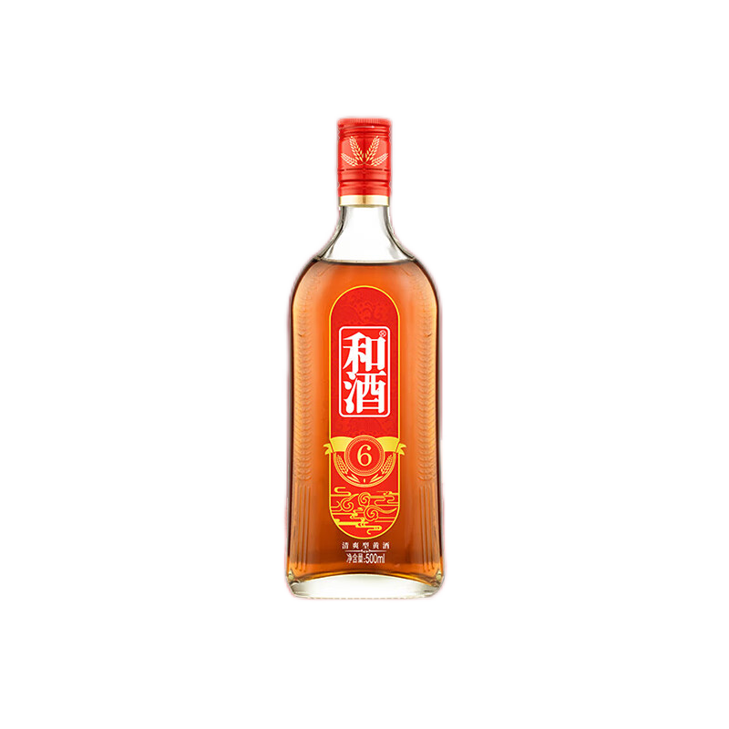 Plus会员：和酒 和六 半干型 上海黄酒 500ml 单瓶装 6.58元