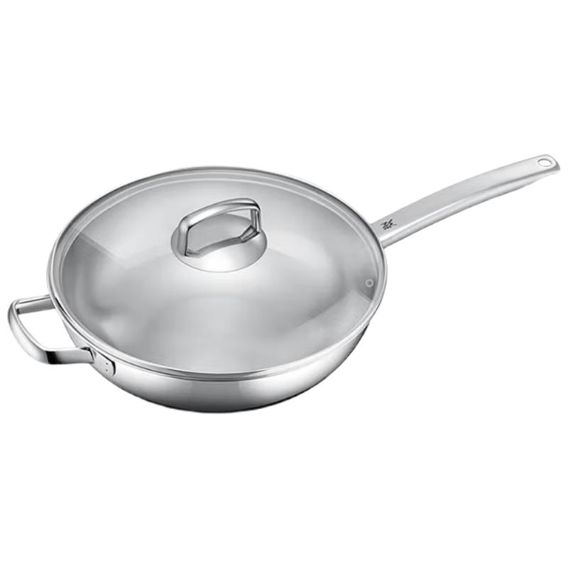 WMF 福腾宝 无涂层 不锈钢炒菜锅 304不锈钢 30cm 167.8元