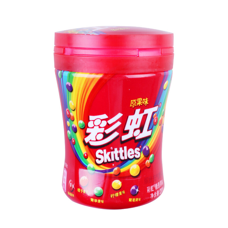 Skittles 彩虹 WRIGLEY 箭牌 彩虹糖 原果味 120g 10.9元