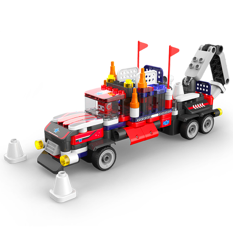 88VIP：BLOKS 布鲁可积木 布鲁可大颗粒拼插积木重型卡车百变布鲁克拼装玩具