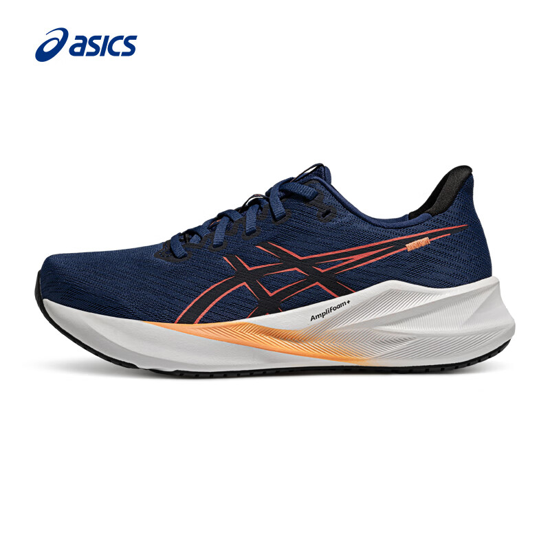 移动端、京东百亿补贴：ASICS 亚瑟士 男子缓震回弹跑鞋VERSABLAST 4 蓝色/红色 