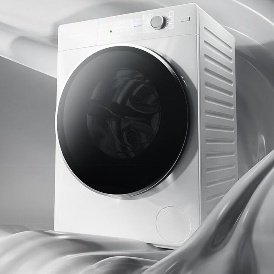 Plus会员：Panasonic 松下 滚筒洗衣机小薄荷SD系列 超薄 10kg 洗烘一体 纳诺怡 