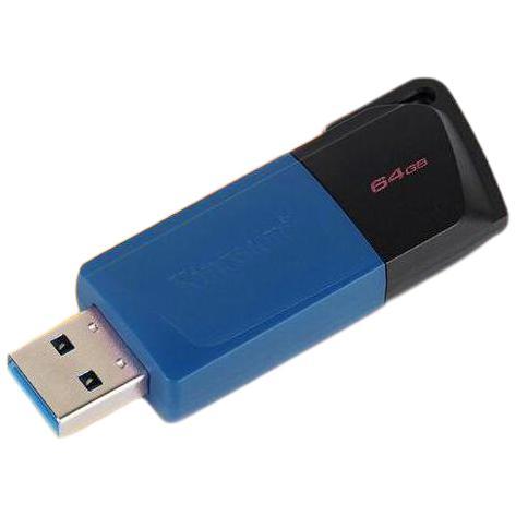 Kingston 金士顿 DTXM USB 3.2 Gen 1 U盘 蓝黑色 64GB USB-A 31.9元