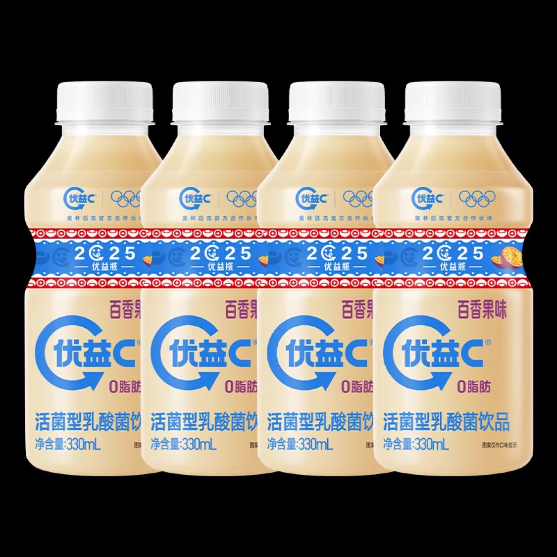 MENGNIU 蒙牛 优益C活菌型乳酸菌饮品百香果味330mL*4 9.4元（需买5件，需用券）