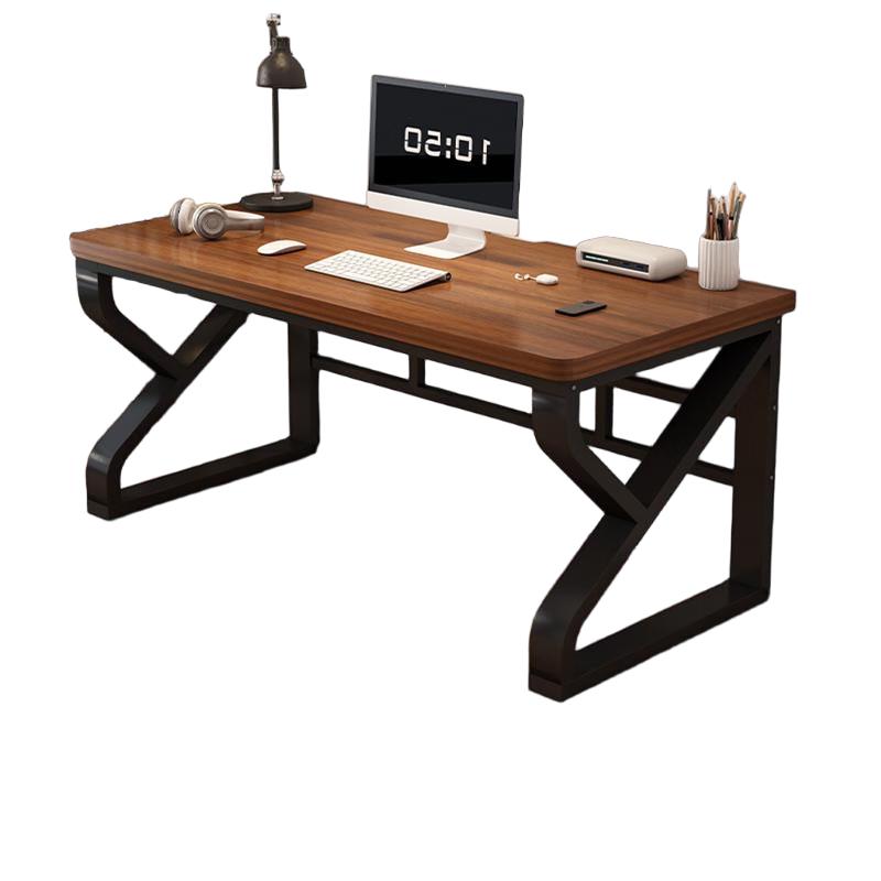 全品屋 实木电脑桌双人书桌办公桌工作台台式电竞桌140CM 229元