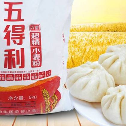 五得利 六星超精小麦粉 5kg 15.9元