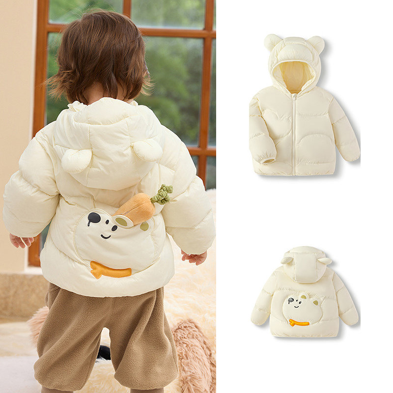 移动端：巴拉巴拉童装儿童羽绒服男童女童连帽外套2025新款秋冬装宝宝可爱