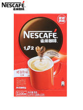 Nestlé 雀巢 咖啡100条原味盒装1+2原味三合一速溶咖啡粉咖啡提神 77.39元