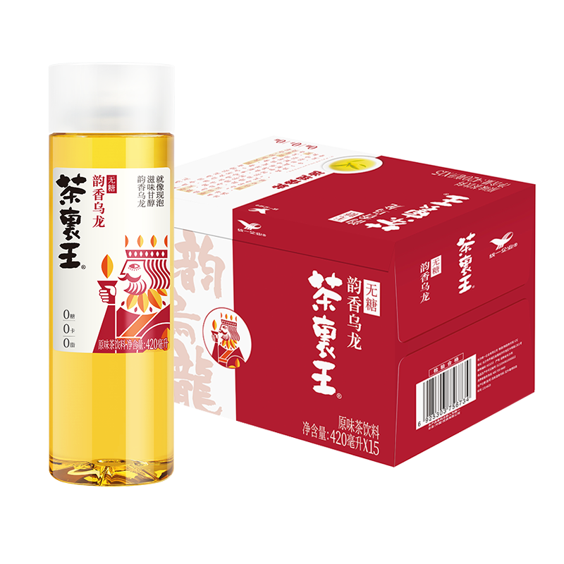 plus会员：统一茶里王 无糖茶 冻顶乌龙 420ml*15瓶 *3件 89.92元（需领券，合29.9