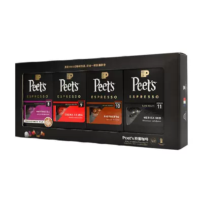 Peets Coffee 皮爷 胶囊咖啡 多口味混合 5.3g*40颗 礼盒装 返后144.95元+4元淘金币 