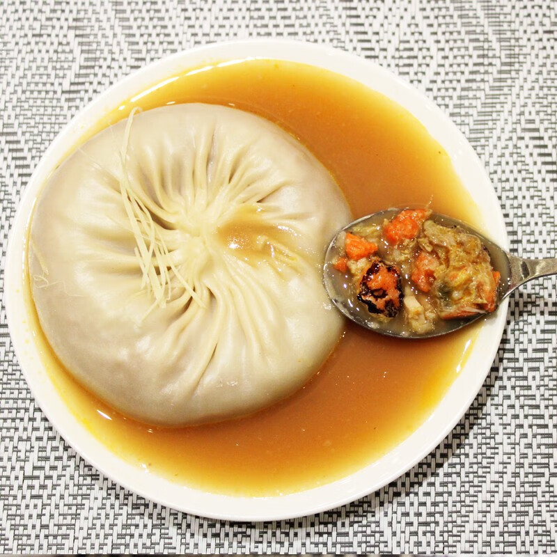 风马牛 靖江特产 灌汤大包子蟹黄汤包 120g×4盒顺丰包邮 68元