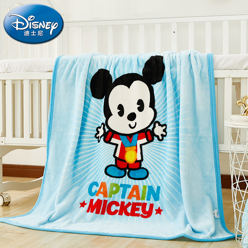 Disney 迪士尼 法莱绒婴儿毛毯小被子新生儿云毯薄款幼儿园宝宝盖毯春秋冬 5