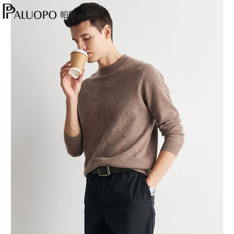 帕罗 清仓！100%山羊绒 男士高支纱羊绒衫 高端系列 多色可选 579元