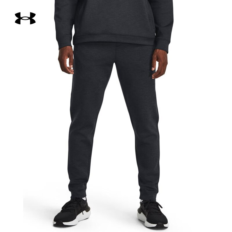 安德玛 UNDERARMOUR）Meridian男子柔感丝绒运动束脚长裤1379669 黑色001 L 619元（需