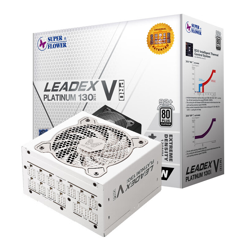 振华 LEADEX V PLATINUM PRO 白金牌全模组ATX电源 1000W 894.51元