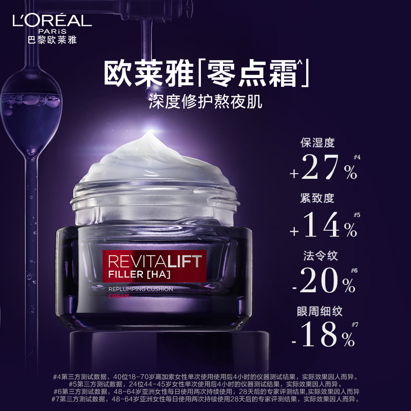 88VIP：L'OREAL PARIS 复颜玻尿酸水光充盈导入霜 149.15元（需用券）