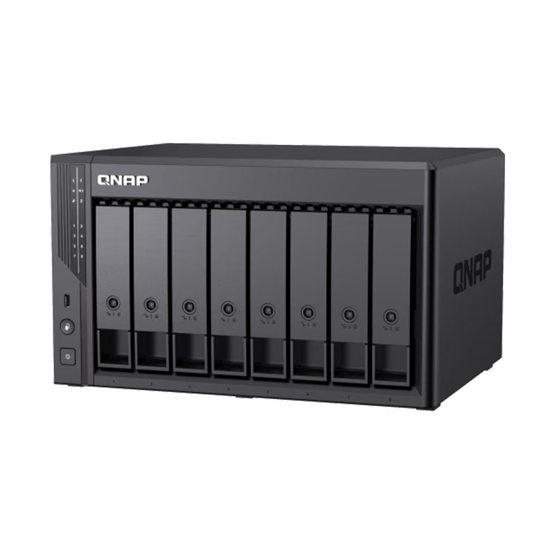 PLUS会员：威联通 Qu805企业级家庭存储 16G内存N150 八盘位网络存储NAS私有云 34