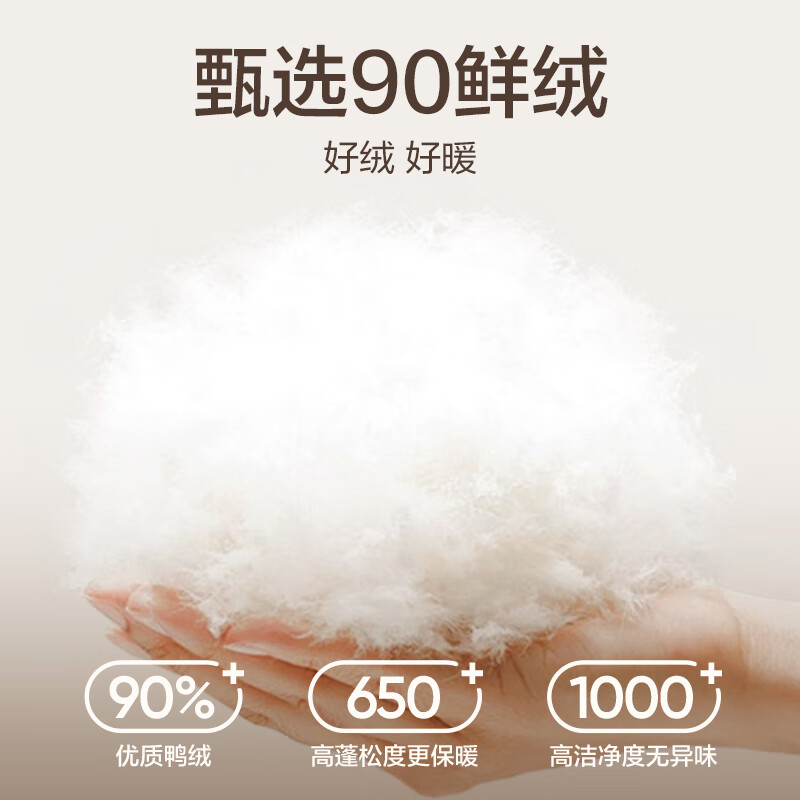 移动端、京东百亿补贴：网易严选 2590鸭绒轻暖羽绒服保暖0压感防泼水蓄热