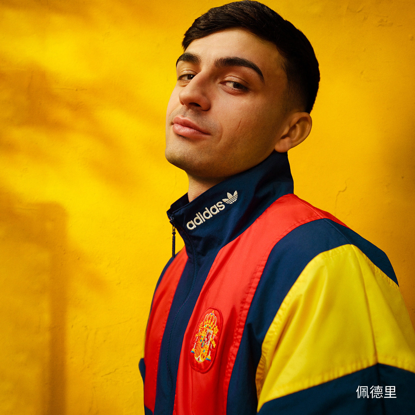 移动端：adidas 佩德里同款西班牙队足球休闲文化夹克外套男装春夏 699元（