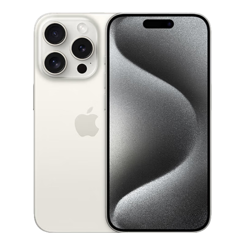 Apple iPhone 15 Pro (A3104) 256GB 白色钛金属 支持移动联通电信5G 双卡双待手机 7082