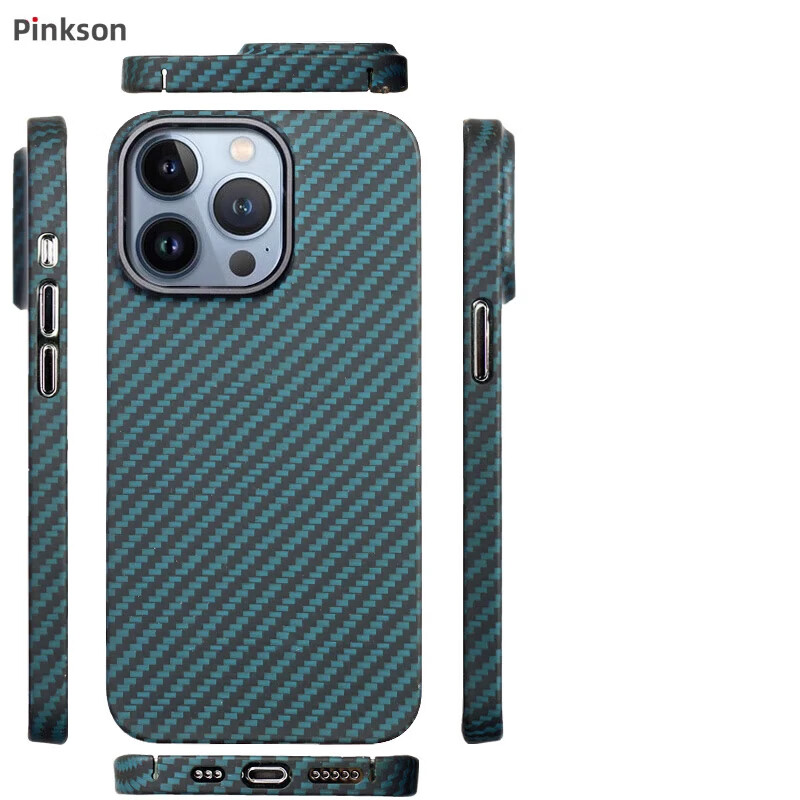 Pinkson 凯夫拉苹果iPhone13ProMax保护套芳纶碳纤维超薄1500D芳纶 78.98元