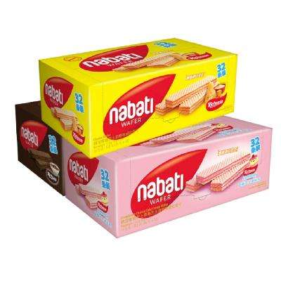Plus会员、概率券:丽芝士 Nabati 巧克力味威化饼干 512g/袋 （需买5件） 65.62元
