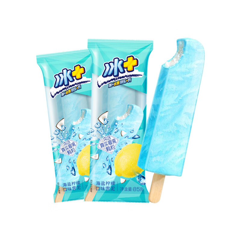 mengniu 蒙牛 冰 系列 海盐柠檬口味 雪泥冰淇淋 85g*10支装 32.
