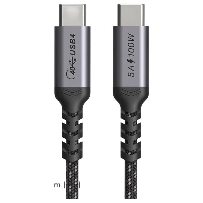 Coaxial USB4 Type-C转Type-C 100W 数据线 尼龙编织 0.2m 黑色直头 15元（需用券）