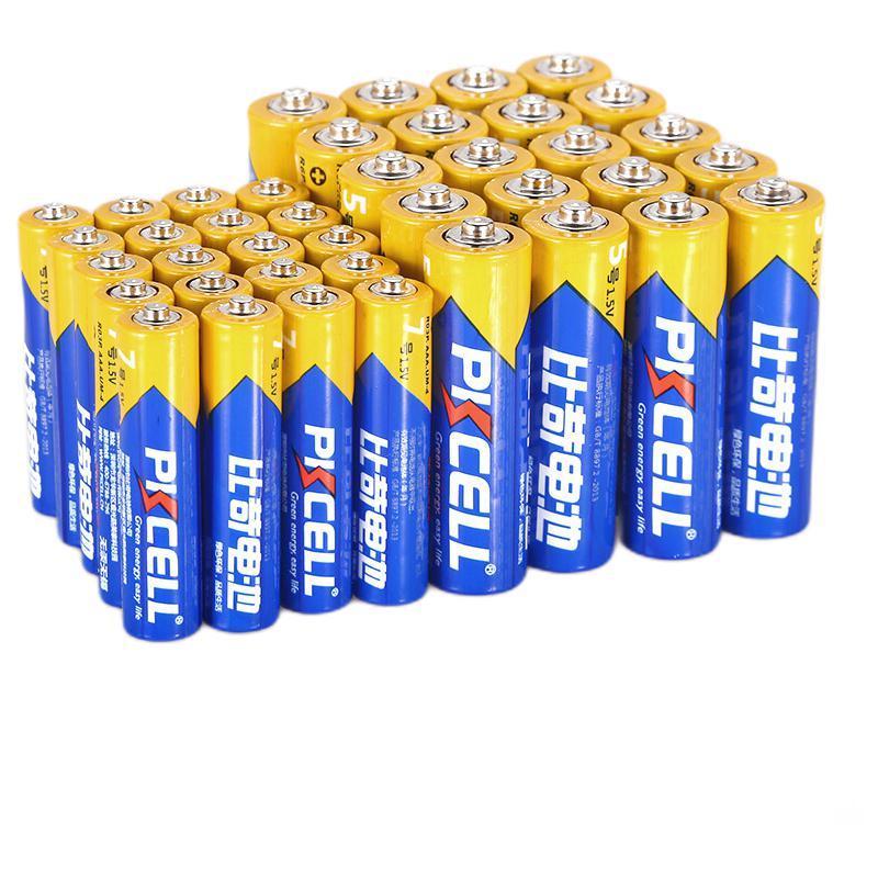 PKCELL 比苛 电池 5号7号碳性电池共40粒适用于玩具/血压计/遥控器/电子称/键