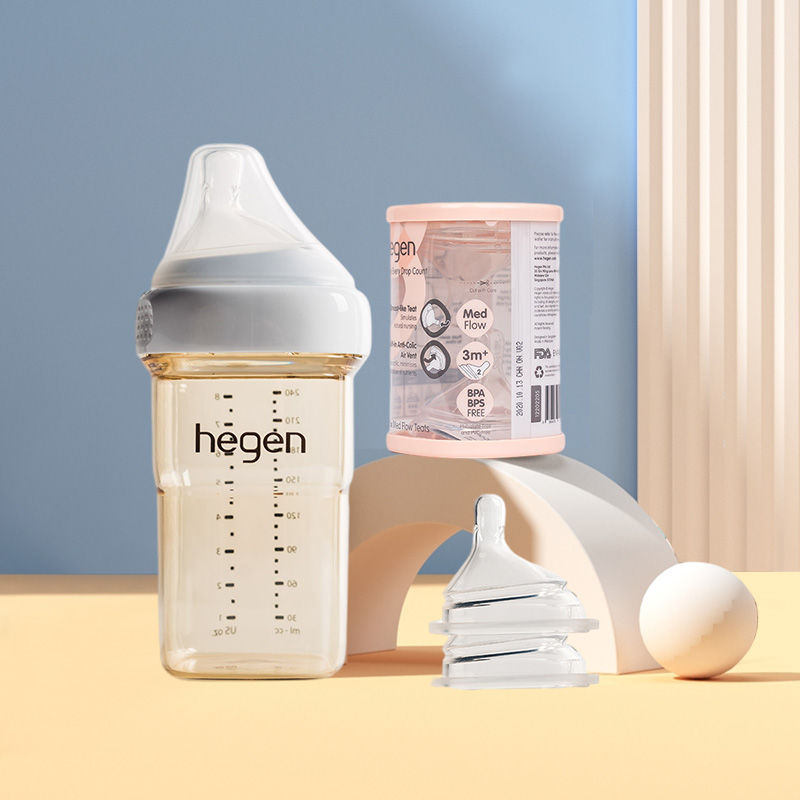 hegen 宽口径宝宝奶瓶新生儿超软硅胶奶嘴多规格可选奶瓶奶嘴组合 139元（需
