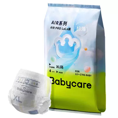 babycare 拉拉裤日用超薄airpro 4片 3.9元包邮