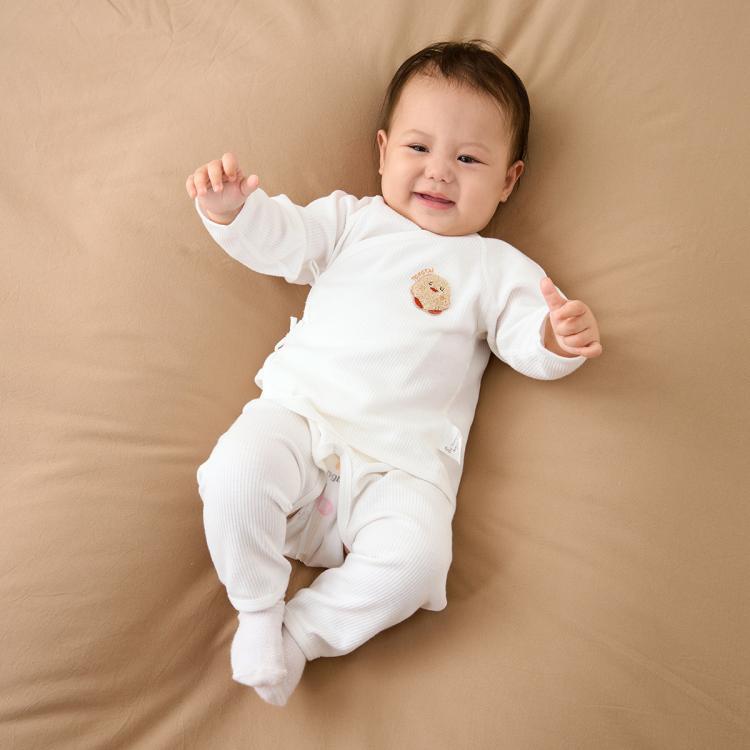 Tongtai 童泰 0-3个月宝宝套装四季新生婴儿衣服新初生儿和服上衣裤子 34.5元